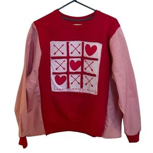 Cute Red Love Always Wins Remade Sweatshirt Shirt OSFM